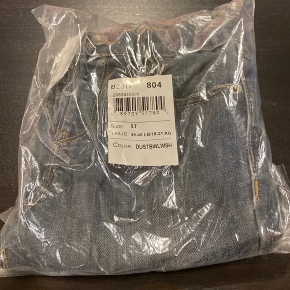The Children’s Place Jeans Size 5T Straight Leg Elastic Waist Dustbowl Wash NWT